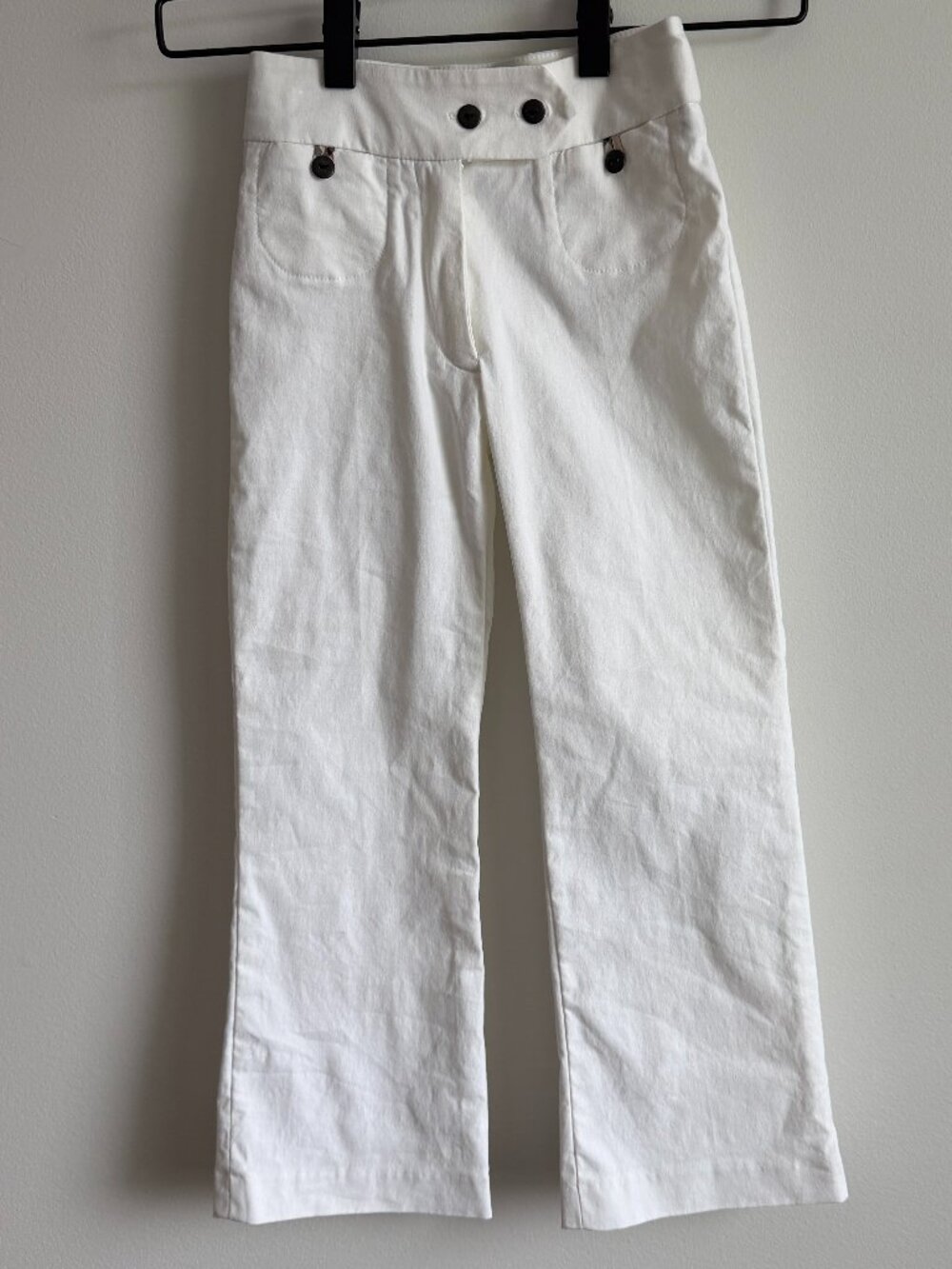 Burberry Girl's Bootcut White/ Bone Pants